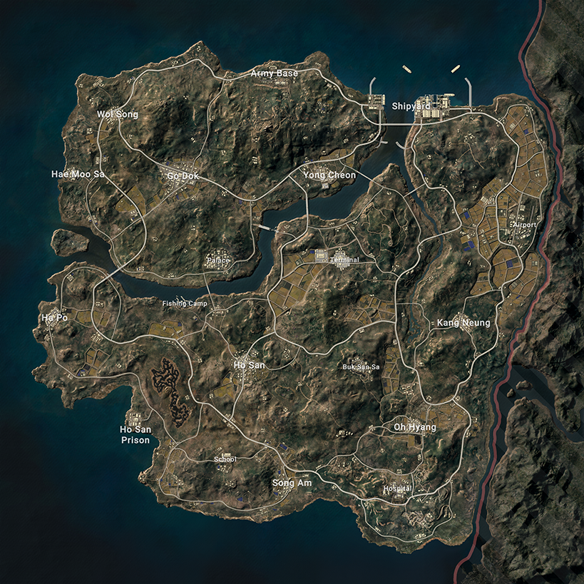 Taego 2D map